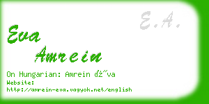 eva amrein business card